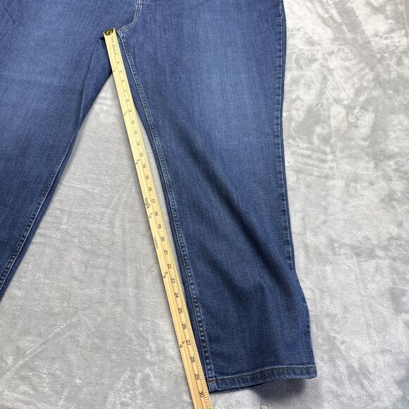 Carhartt Women’s 26W Rugged Flex Relaxed Fit Jeans Blue Mid Rise Stretch Denim - Picture 4 of 10